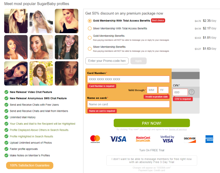credit and payment methods
